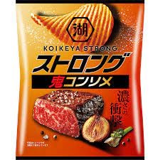 KOIKEYA STRONG Potato Chips Oni Consomme Beef 53g-0