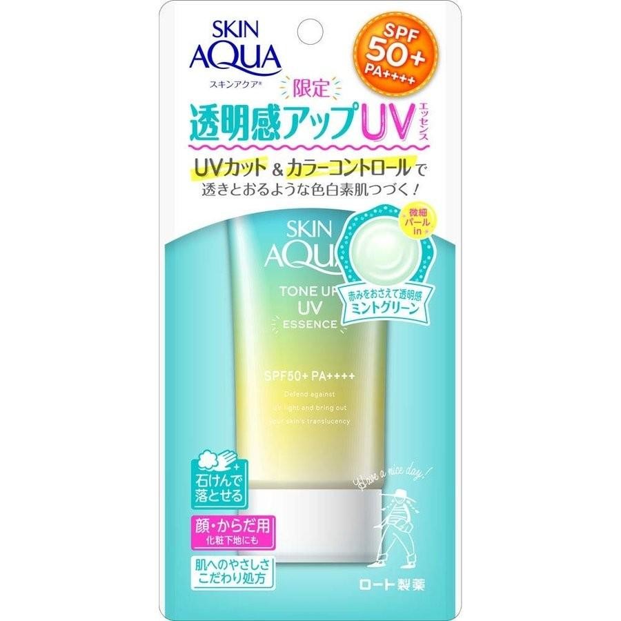 ROHTO Skin Aqua Tone Up UV Essence Mint Green 80g-0