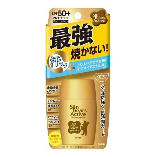 Omi Brothers Sun Bears Active Protect Milk Length 175 x Width 80 x Dim 27 mm 1 piece (30g) 4987036531707 Basic cosmetics-0