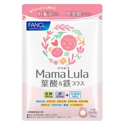 ファンケル FANCL Mama Lula 葉酸＆鉄プラス 約30日分(120粒)